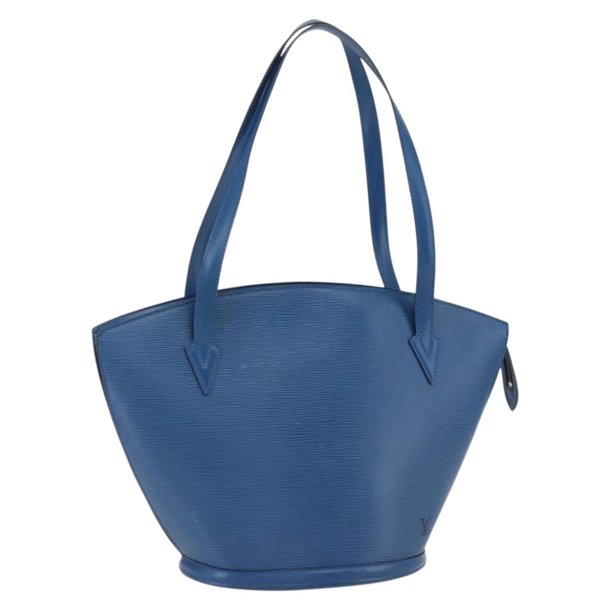 Louis Vuitton Saint Jacques Handbag Epi Leather, BLUE, LEATHER, Shoulder bag