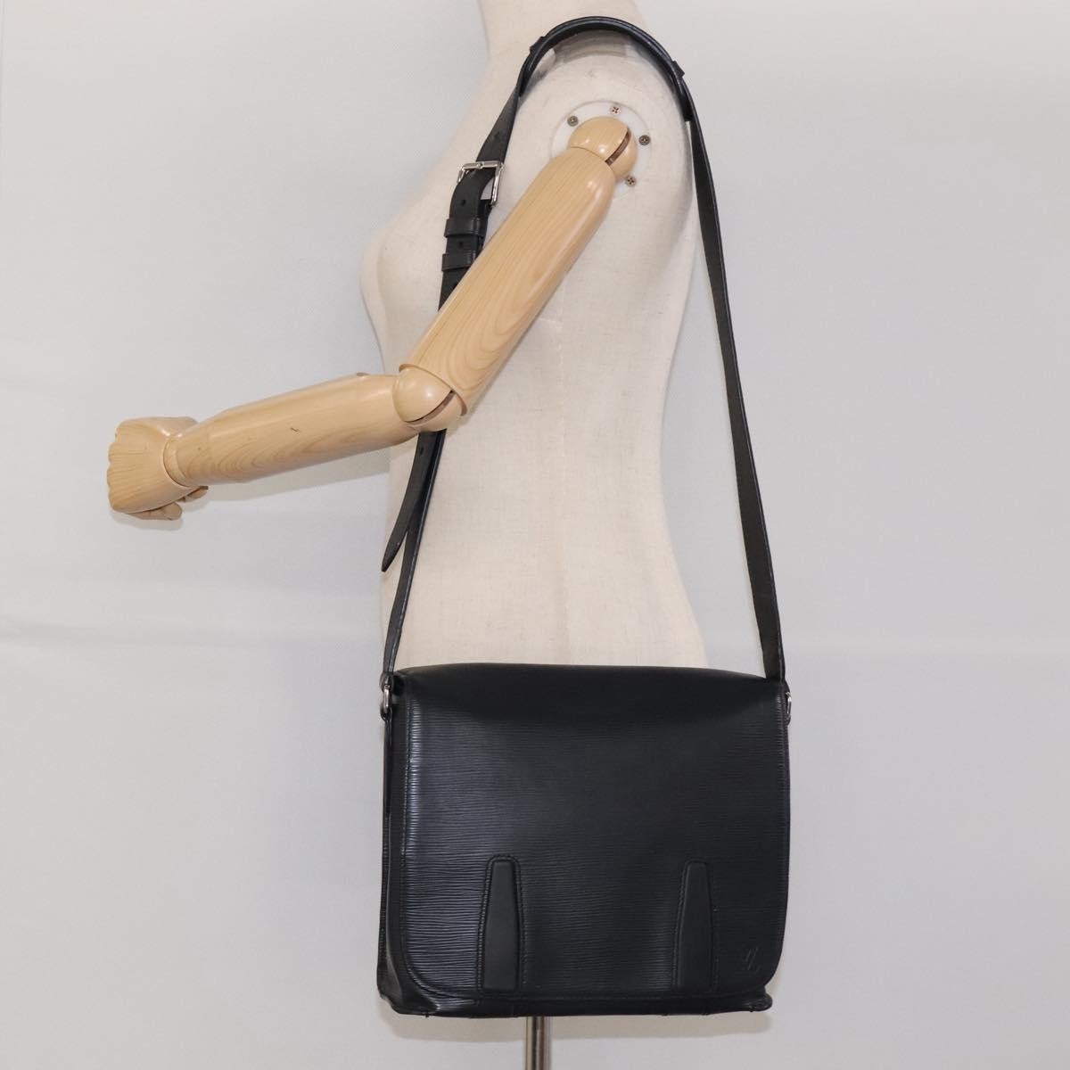 Louis Vuitton Harrington Messenger Bag Epi Leather, Black, Leather, Shoulder Bag