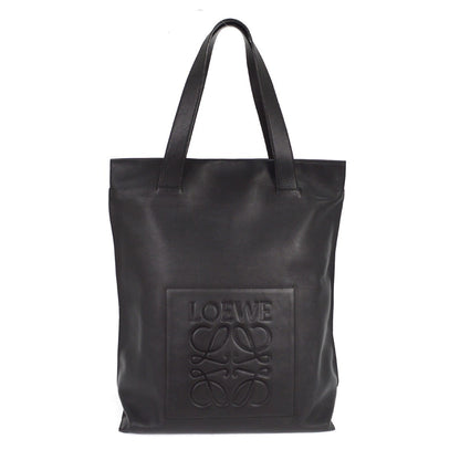 Loewe Shopper Tote Leather, BLACK, LEATHER, Tote bag