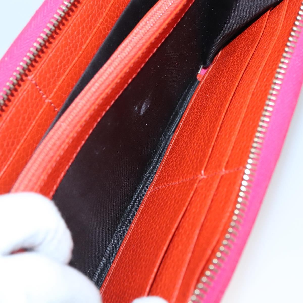 Gucci Bamboo Tassel Zip Wallet Leather, PINK, LEATHER, Wallets