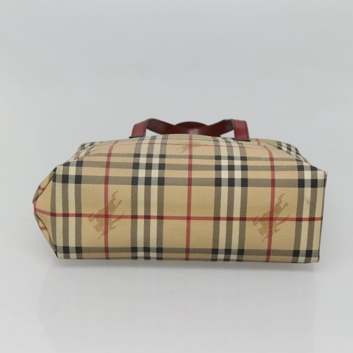 Burberry Nova Check Tote Canvas and Leather, BEIGE, CANVAS, Tote bag