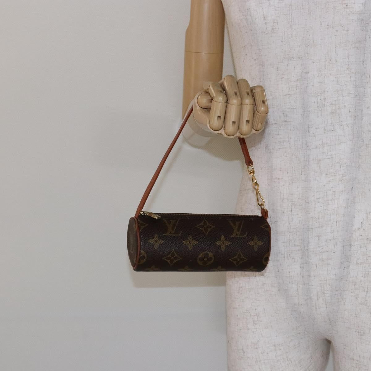 Louis Vuitton Papillon Pochette Monogram Canvas, BROWN, CANVAS, Handbag