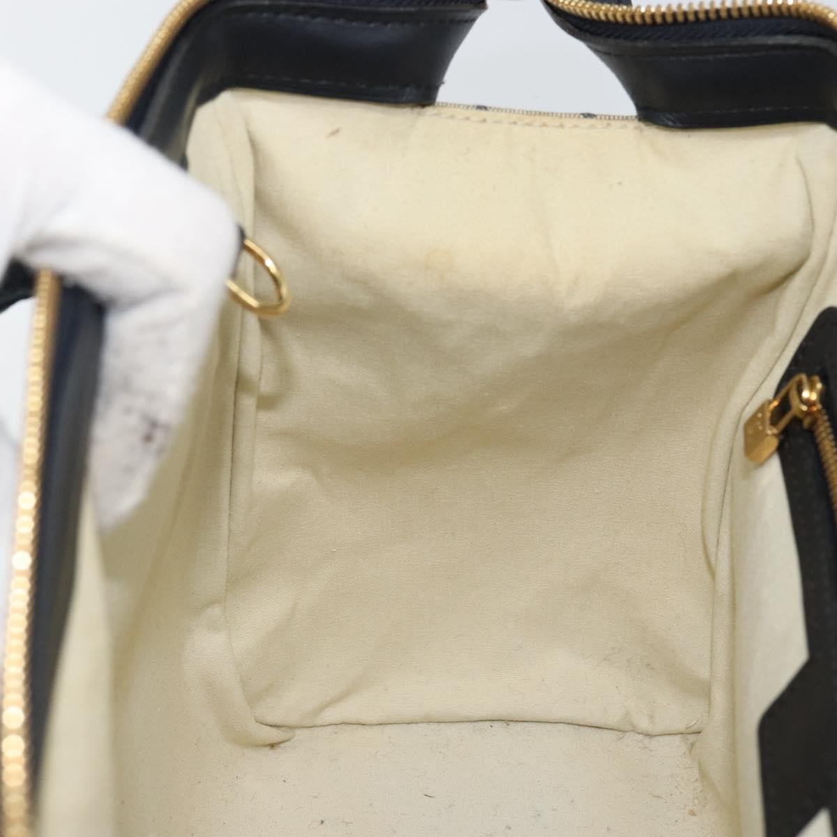 Louis Vuitton Josephine Handbag Mini Lin, BLUE, CANVAS, Handbag