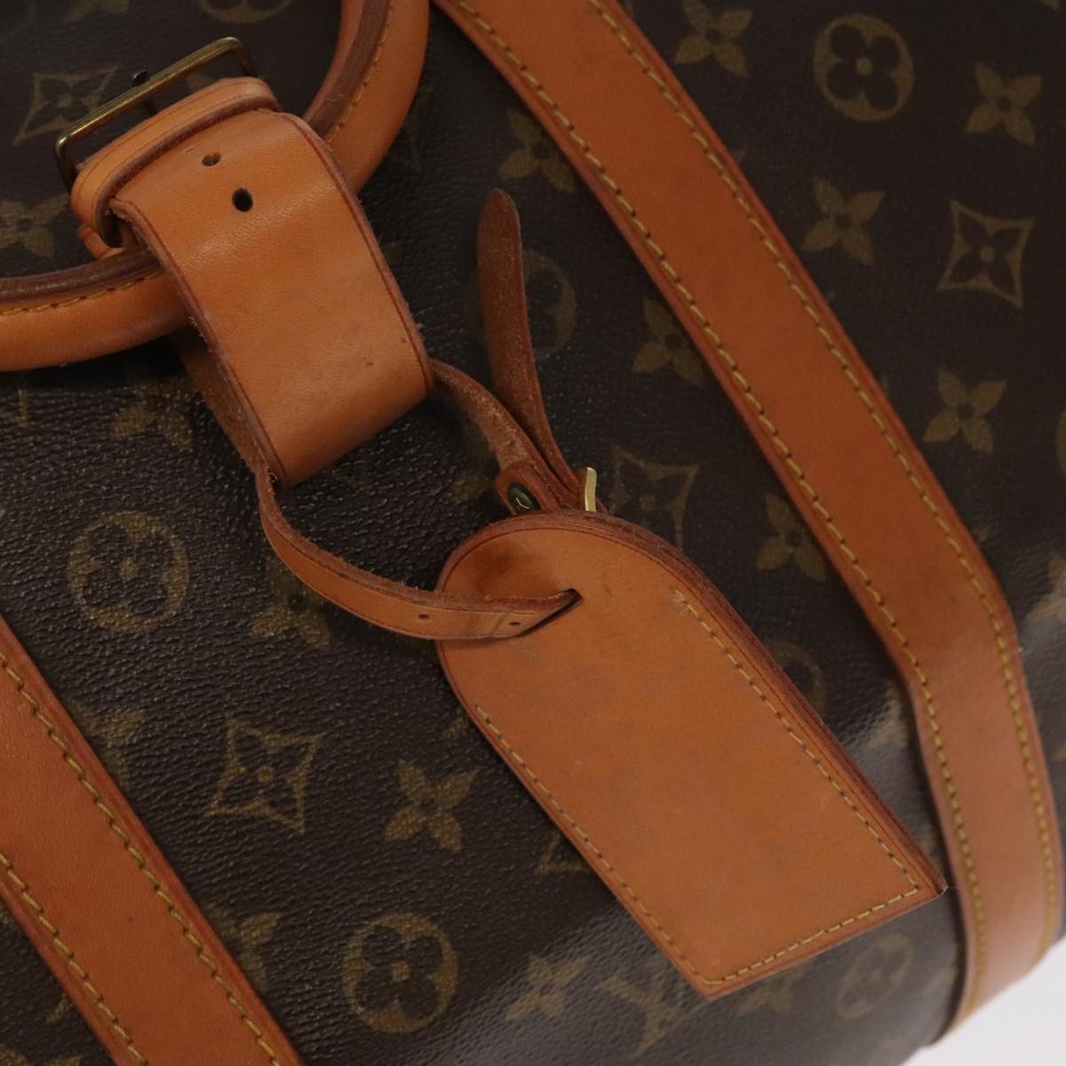 Louis Vuitton Keepall Bandouliere Bag Monogram Canvas, BROWN, CANVAS, Travel bag