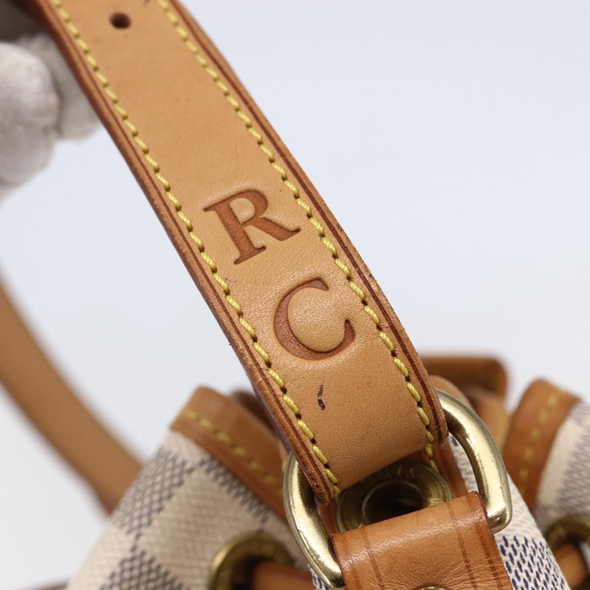 Louis Vuitton Noe Handbag Damier, WHITE, CANVAS, Shoulder bag