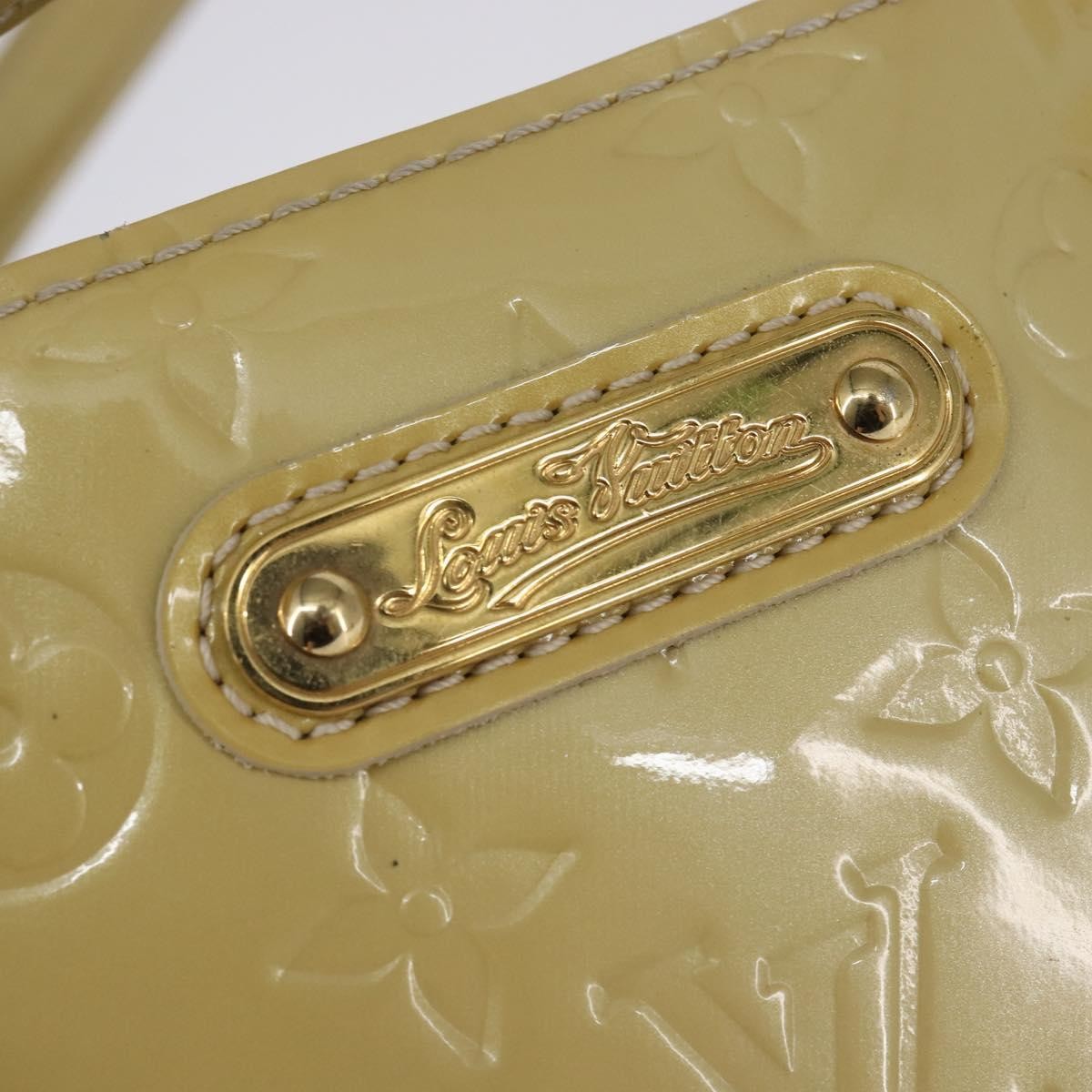 Louis Vuitton Wilshire Handbag Monogram Vernis, BEIGE, PATENT_LEATHER, Handbag