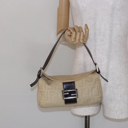 Fendi Baguette Bag Zucca Canvas, BEIGE, CANVAS, Shoulder bag