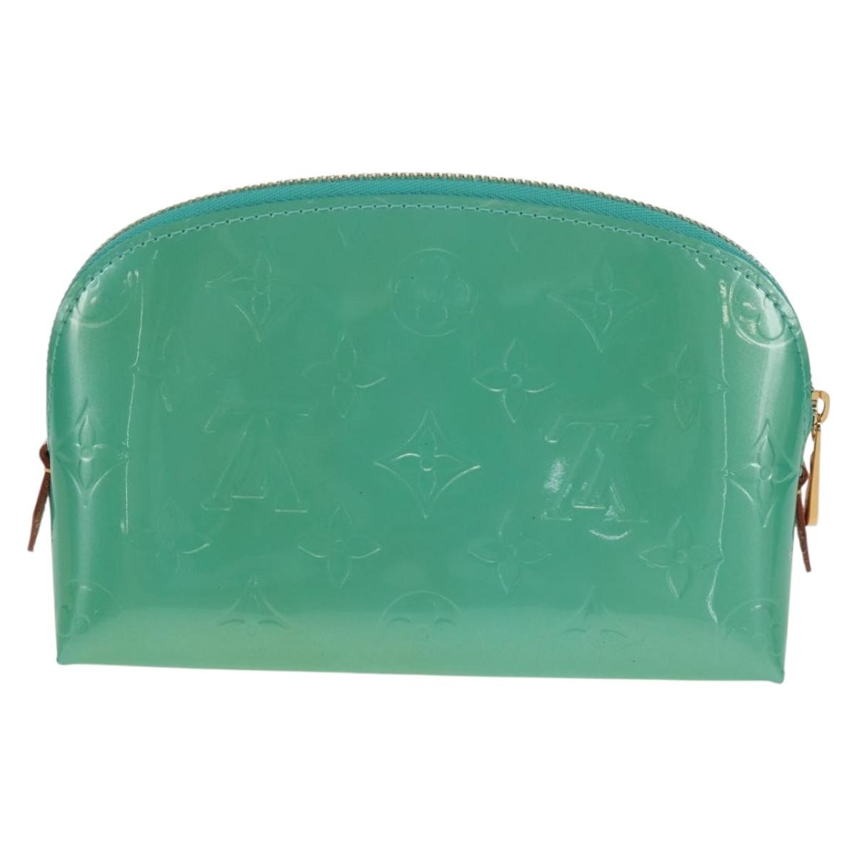 Louis Vuitton Cosmetic Pouch Monogram Vernis, BLUE, PATENT_LEATHER, Clutche & pouche