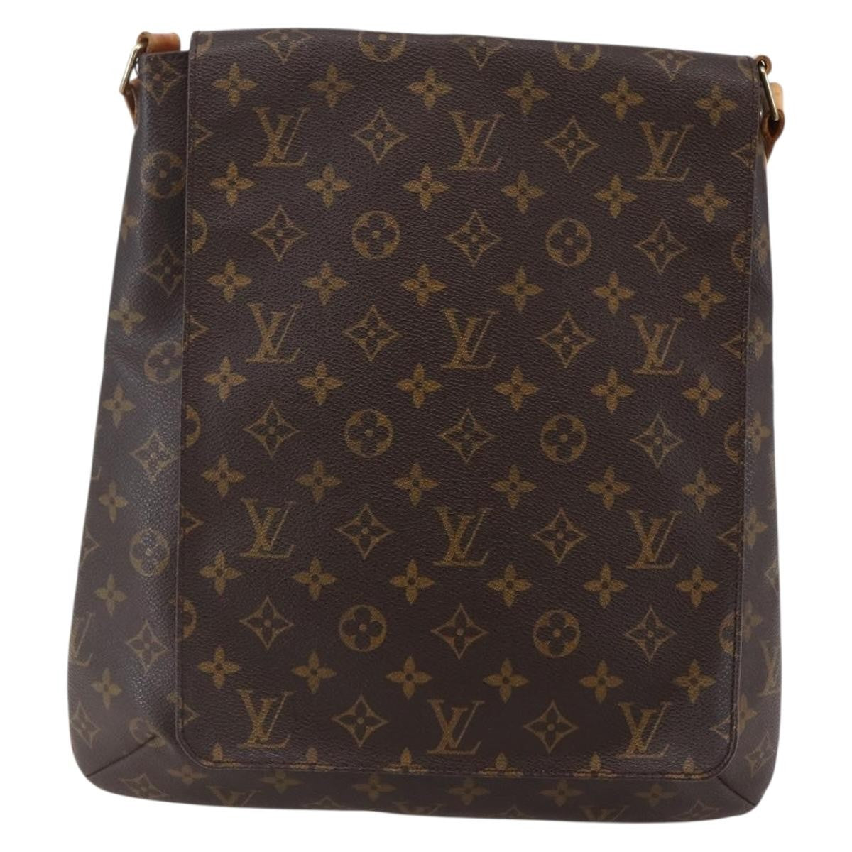 Louis Vuitton Musette Handbag Monogram Canvas, BROWN, CANVAS, Shoulder bag
