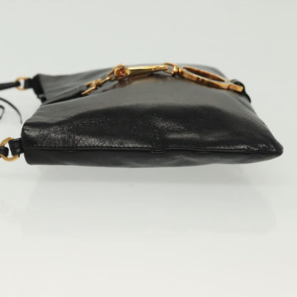 Prada Bow Shoulder Bag Vernice Saffiano Leather, BLACK, LEATHER, Shoulder bag