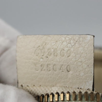 Gucci Logo Belt Bag Printed Leather, White, Leather, Shoulder Bag
