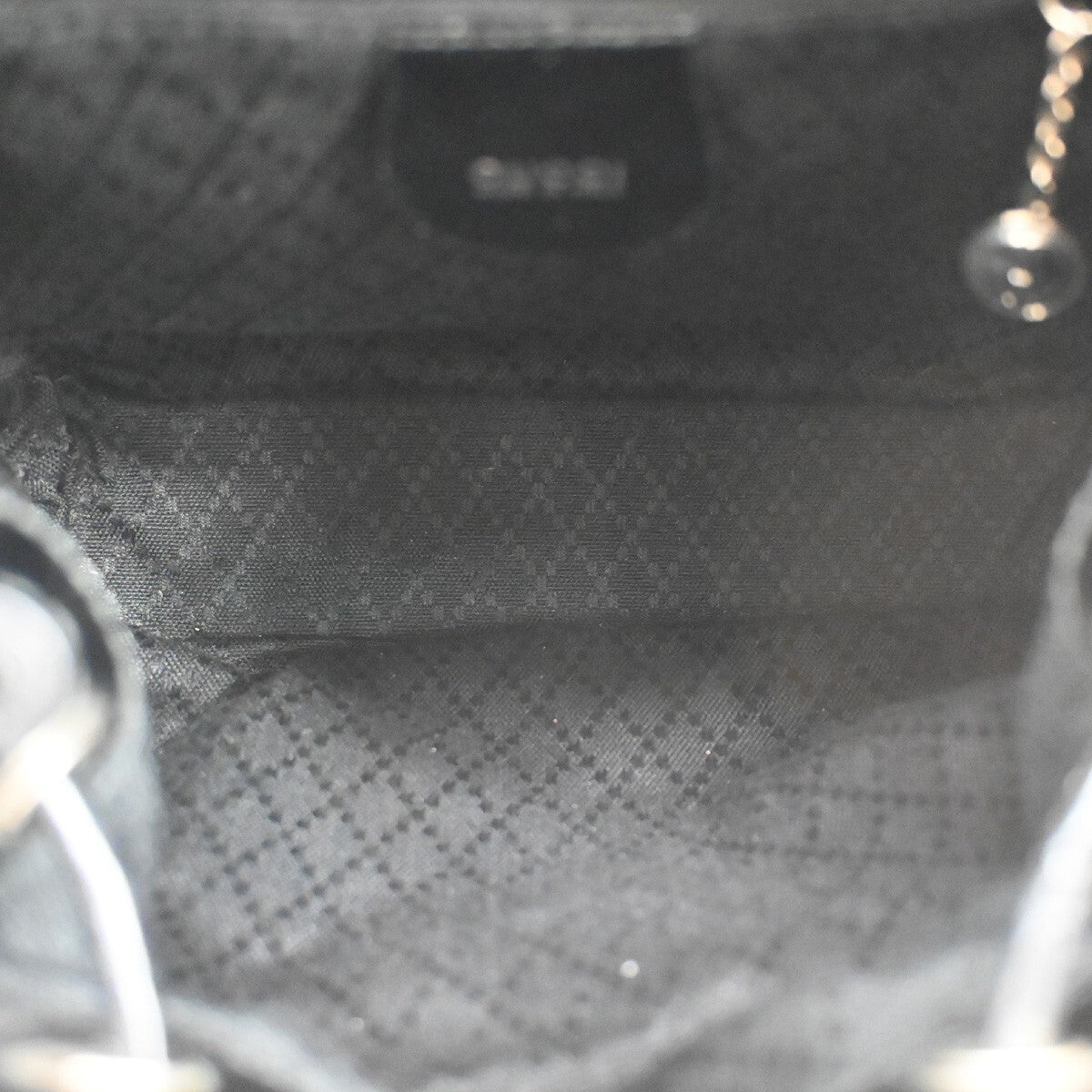 Gucci Vintage Bamboo Backpack Nylon and Patent Leather, BLACK, NYLON, Backpack