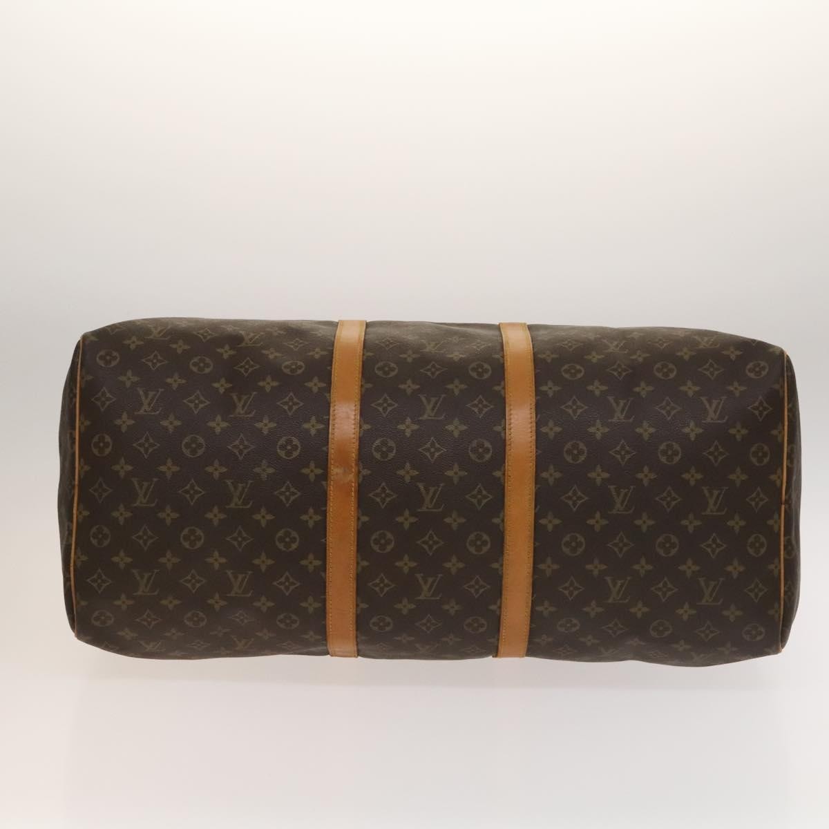 Louis Vuitton Keepall Bag Monogram Canvas, BROWN, CANVAS, Travel bag