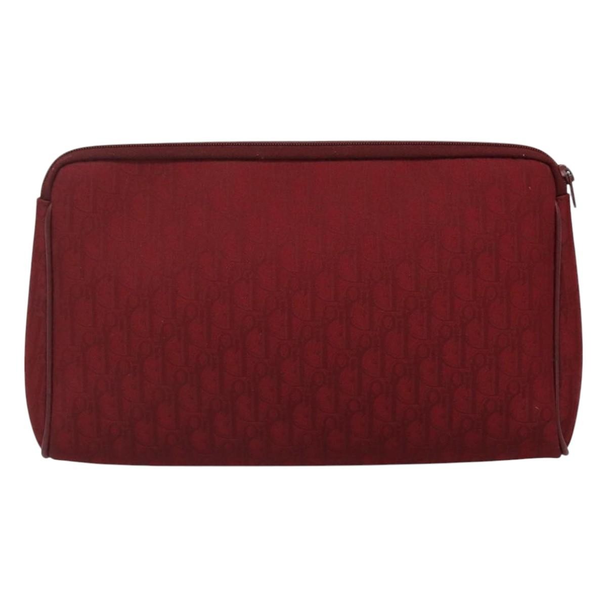 Christian Dior Trotter pouch Canvas, RED, CANVAS, Clutche & pouche