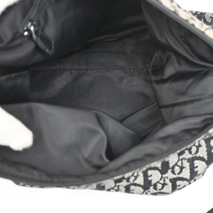 Christian Dior Vintage Trotter Messenger Bag Diorissimo Canvas, BLACK, CANVAS, Shoulder bag