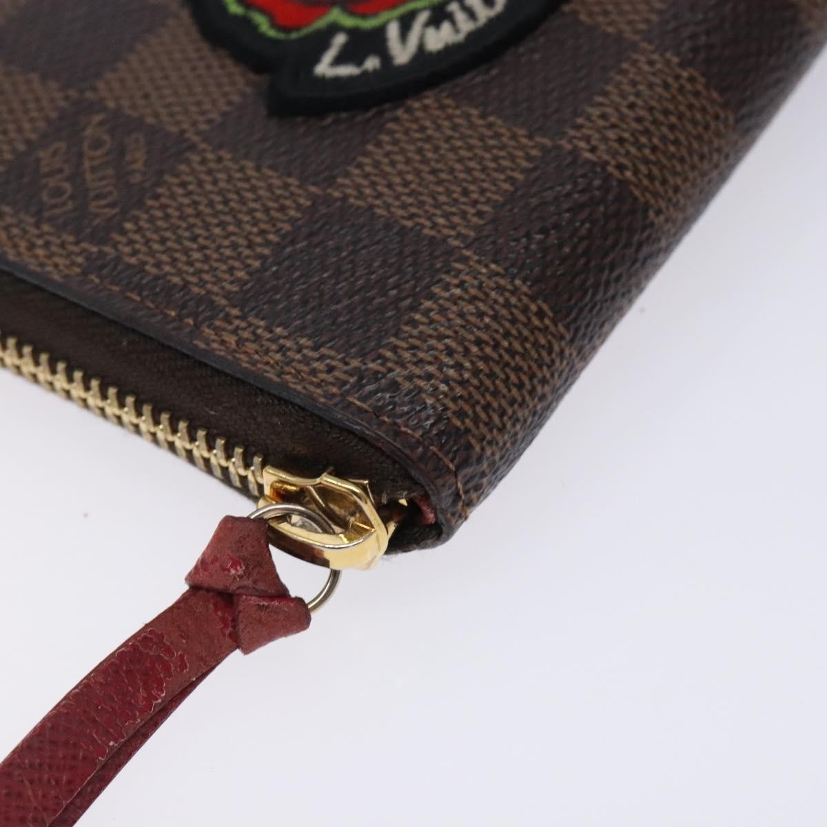 Louis Vuitton Clemence Wallet Limited Edition Patches Damier, BROWN, CANVAS, Wallets