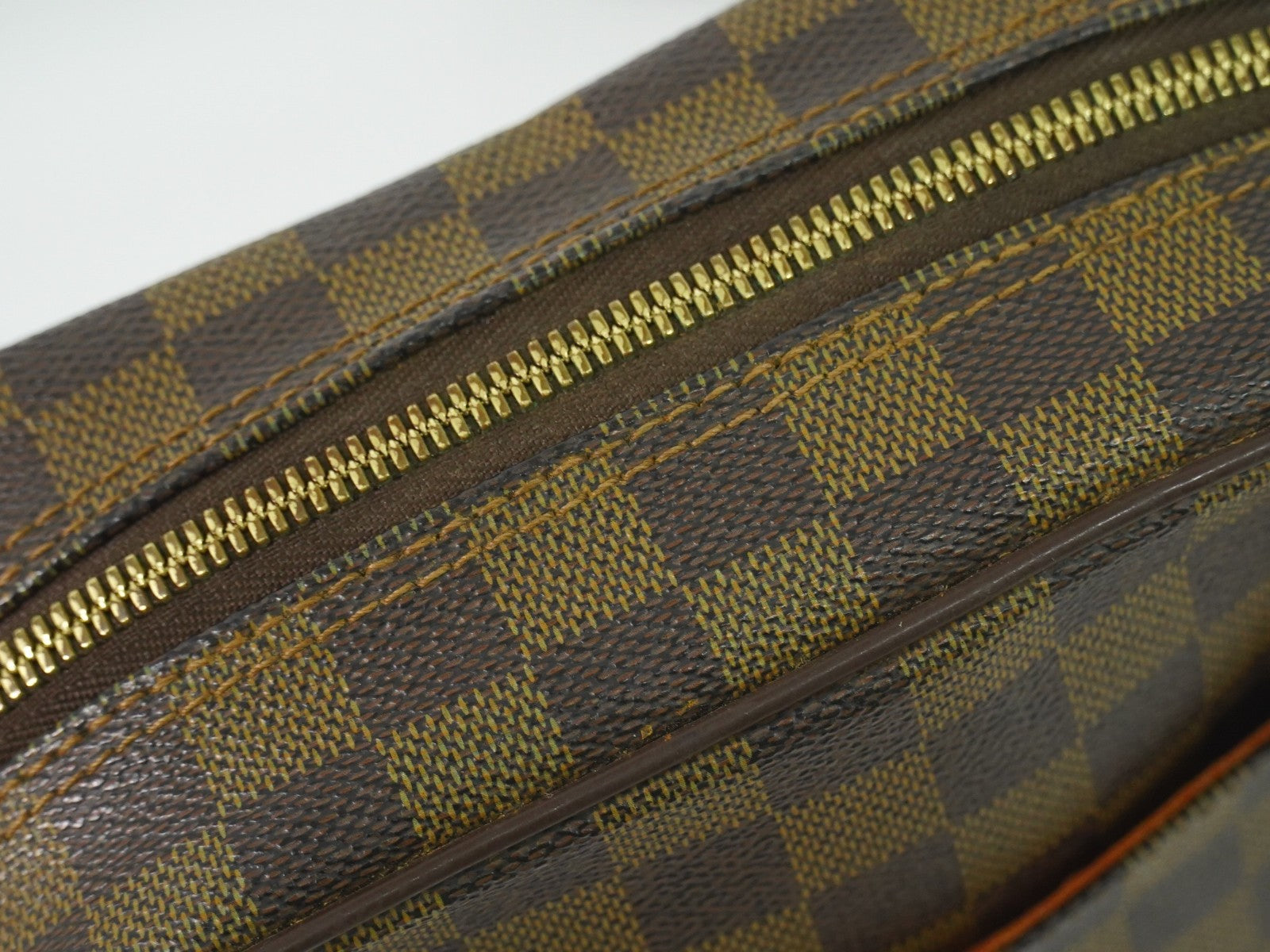 Louis Vuitton Olav Handbag Damier, BROWN, CANVAS, Shoulder bag