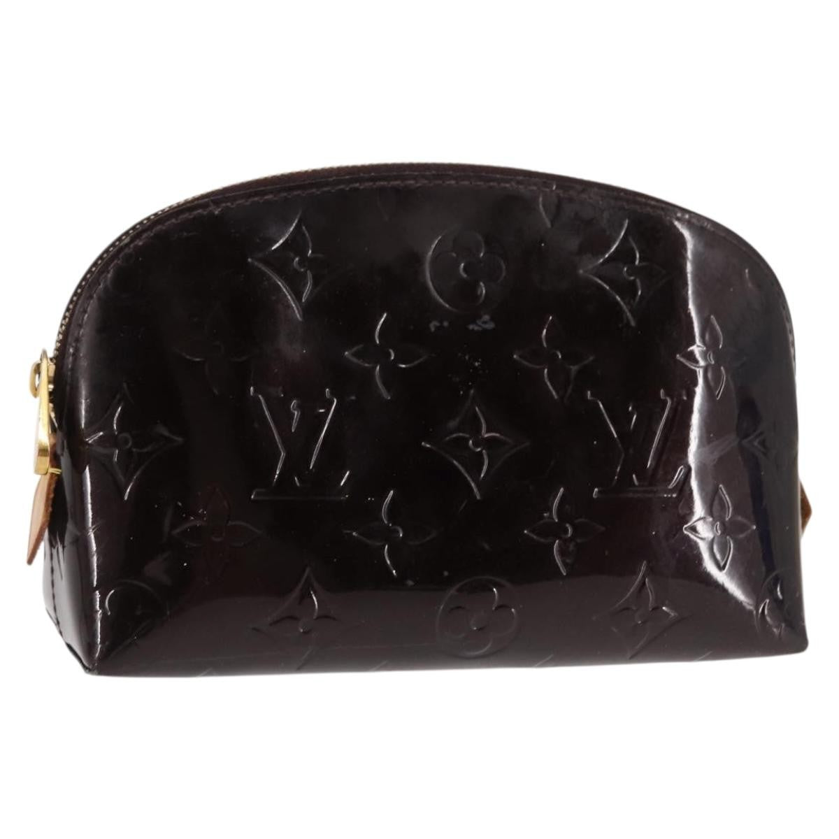 Louis Vuitton Cosmetic Pouch Monogram Vernis, PURPLE, PATENT_LEATHER, Clutche & pouche