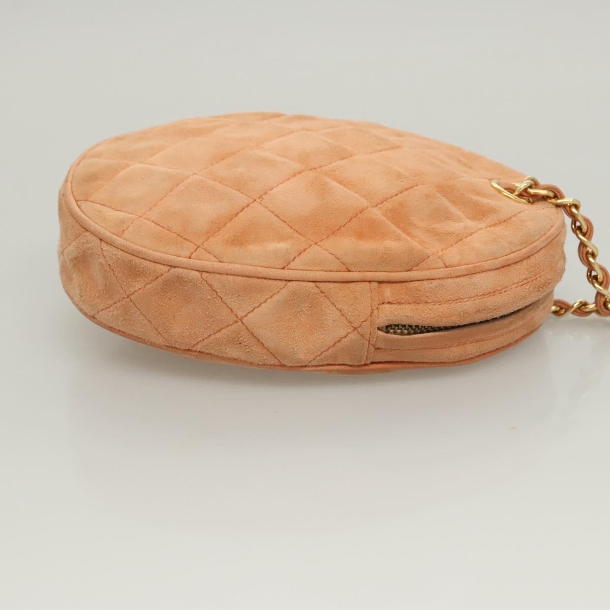 Chanel Coco Charm Wristlet Pouch Multicolor Canvas, ORANGE, SUEDE, Clutche & pouche