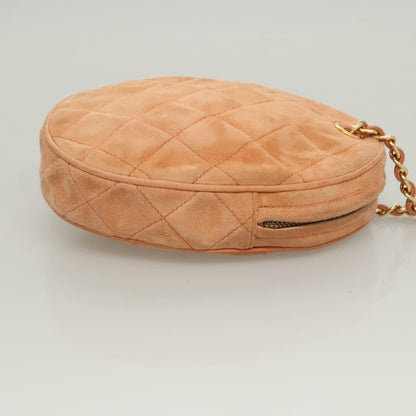 Chanel Coco Charm Wristlet Pouch Multicolor Canvas, ORANGE, SUEDE, Clutche & pouche