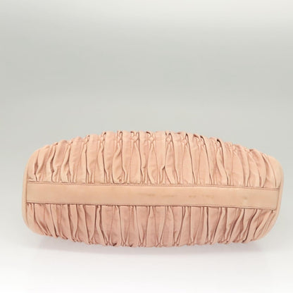 Bally Vintage Handbag Quilted Leather, PINK, LEATHER, Handbag