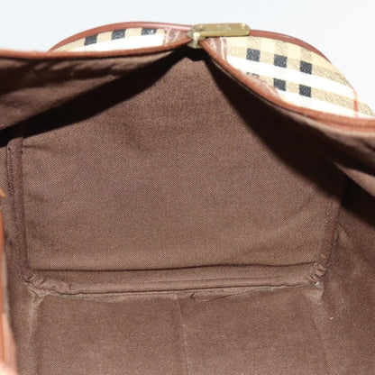 Burberry Nova check boston bag Canvas, Beige, PVC, Travel Bag