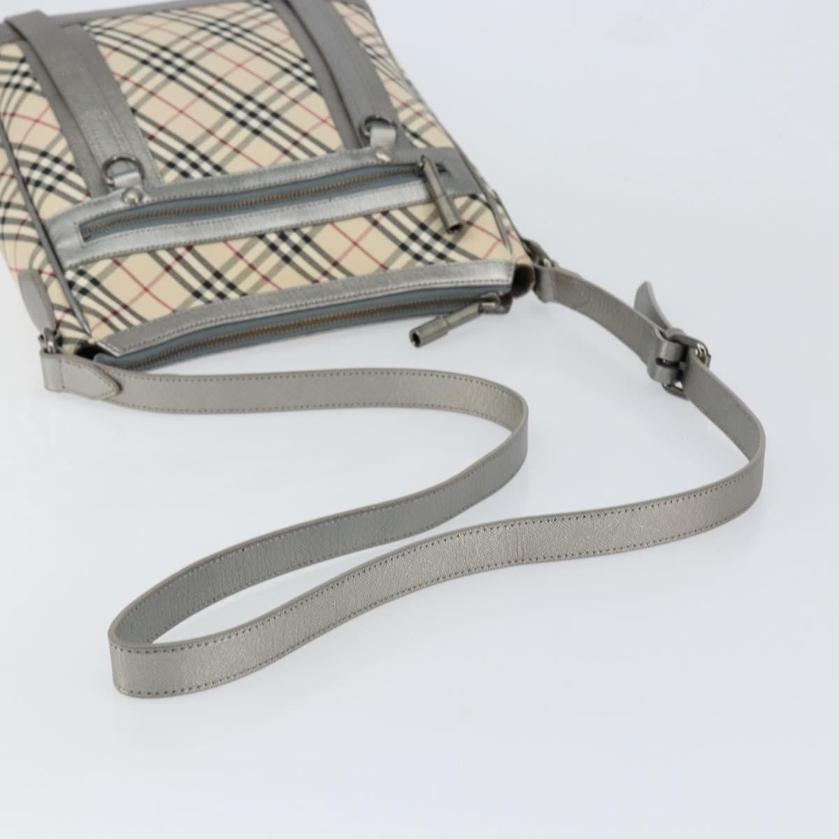 Burberry Nova check Shoulder bag Canvas and Leather, BEIGE, CANVAS, Shoulder bag