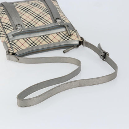 Burberry Nova check Shoulder bag Canvas and Leather, BEIGE, CANVAS, Shoulder bag