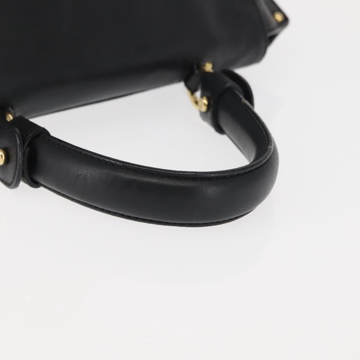 Salvatore Ferragamo Sofia Satchel Leather, BLACK, LEATHER, Handbag