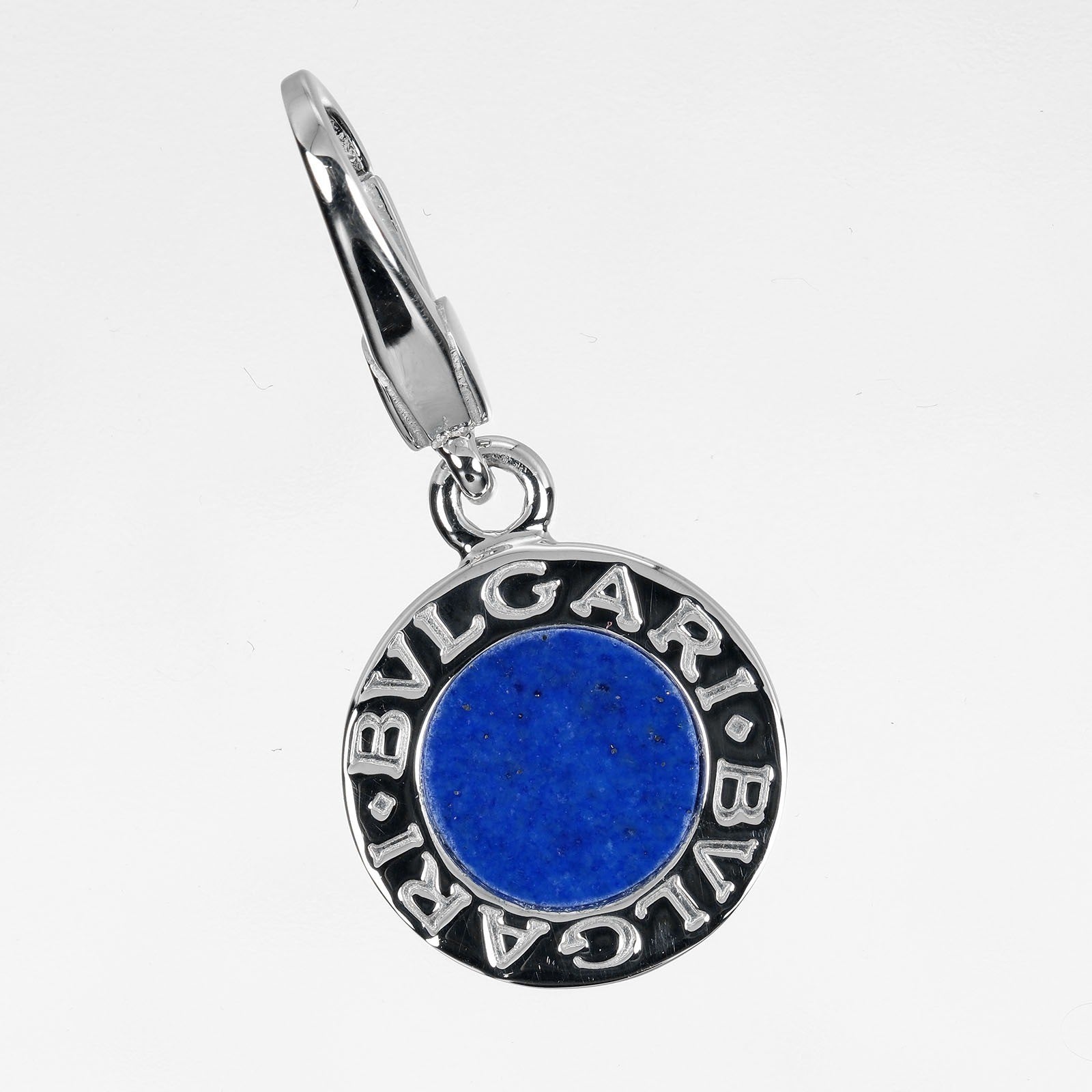 Bvlgari Bvlgari Bvlgari Pendant Charm 18K white gold, SILVER, WHITE_GOLD, Necklace