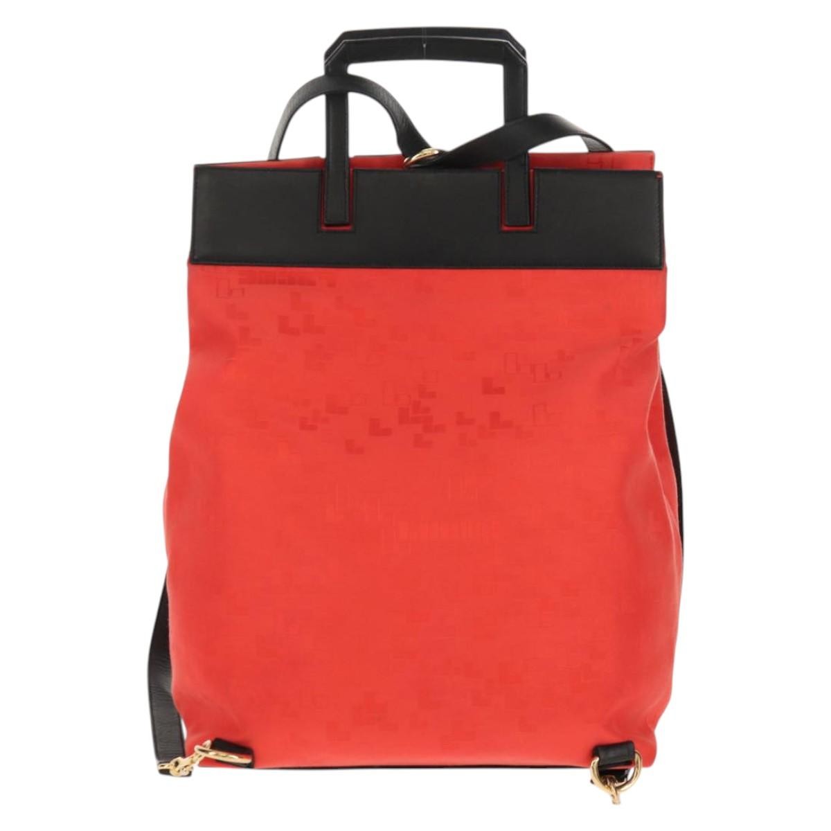 Loewe Anagram Backpack Canvas, BLACK, CANVAS, Backpack