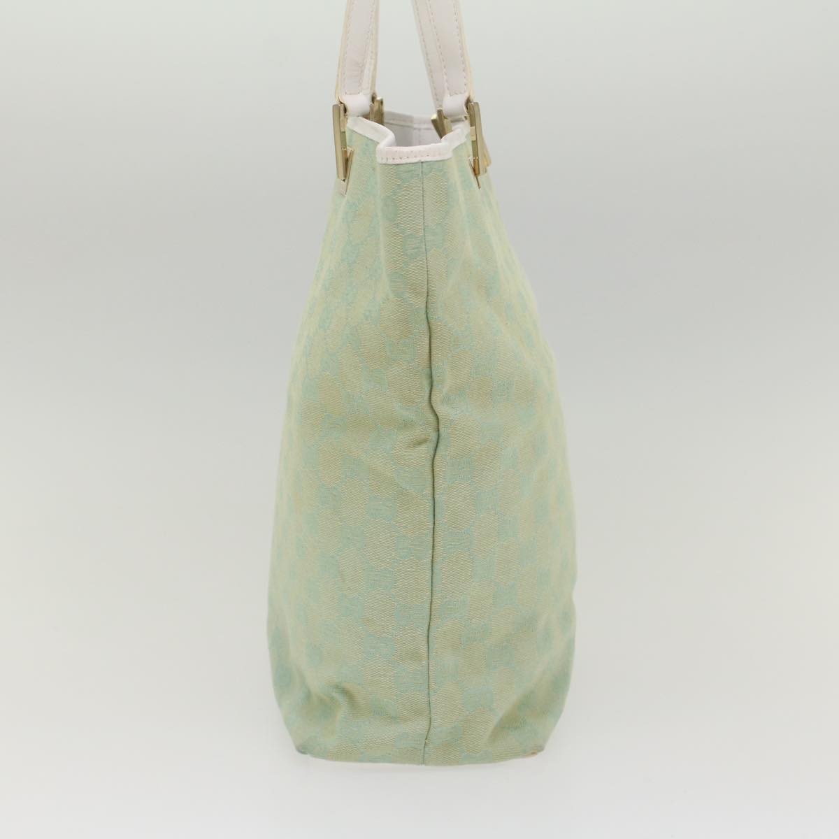 Gucci Vintage Bucket Shopping Tote GG Canvas, BLUE, CANVAS, Tote bag