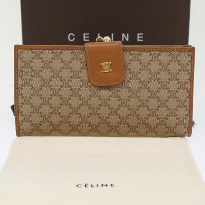 Celine Macadam Wallet Medium, BEIGE, CANVAS, Wallets