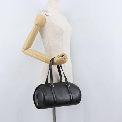 Louis Vuitton Soufflot Handbag Epi Leather, BLACK, LEATHER, Handbag