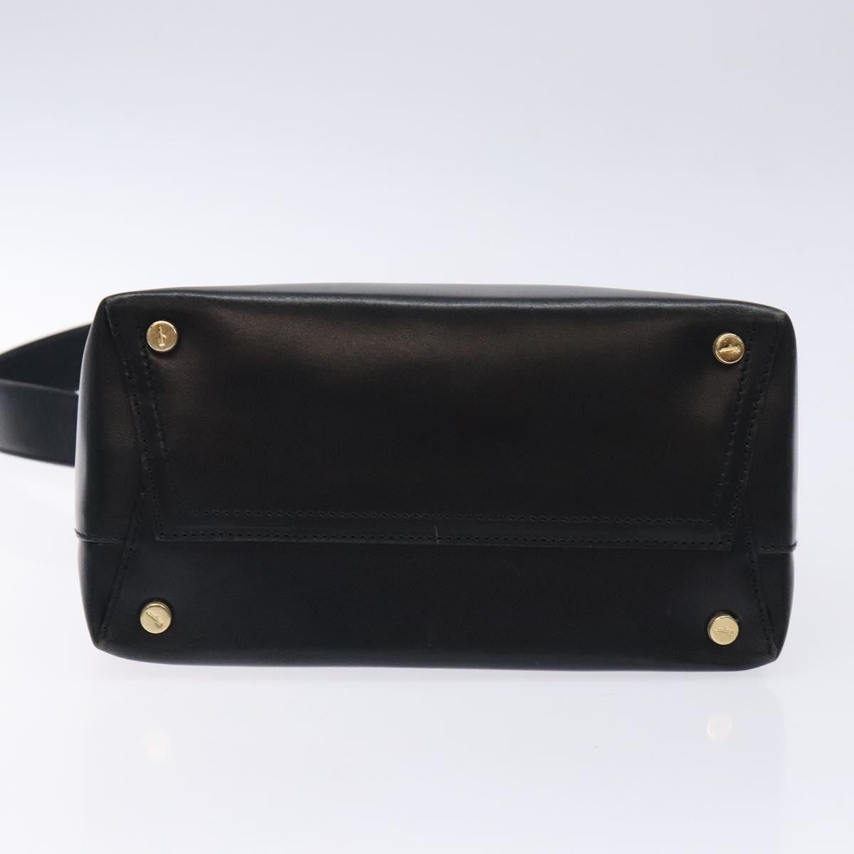 Salvatore Ferragamo Vala Shoulder Bag Leather, NAVY, LEATHER, Shoulder bag