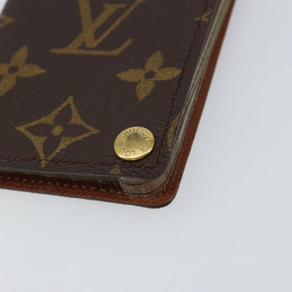 Louis Vuitton Porte Cartes Pression Card Case Monogram Canvas, BROWN, CANVAS, Card Holders