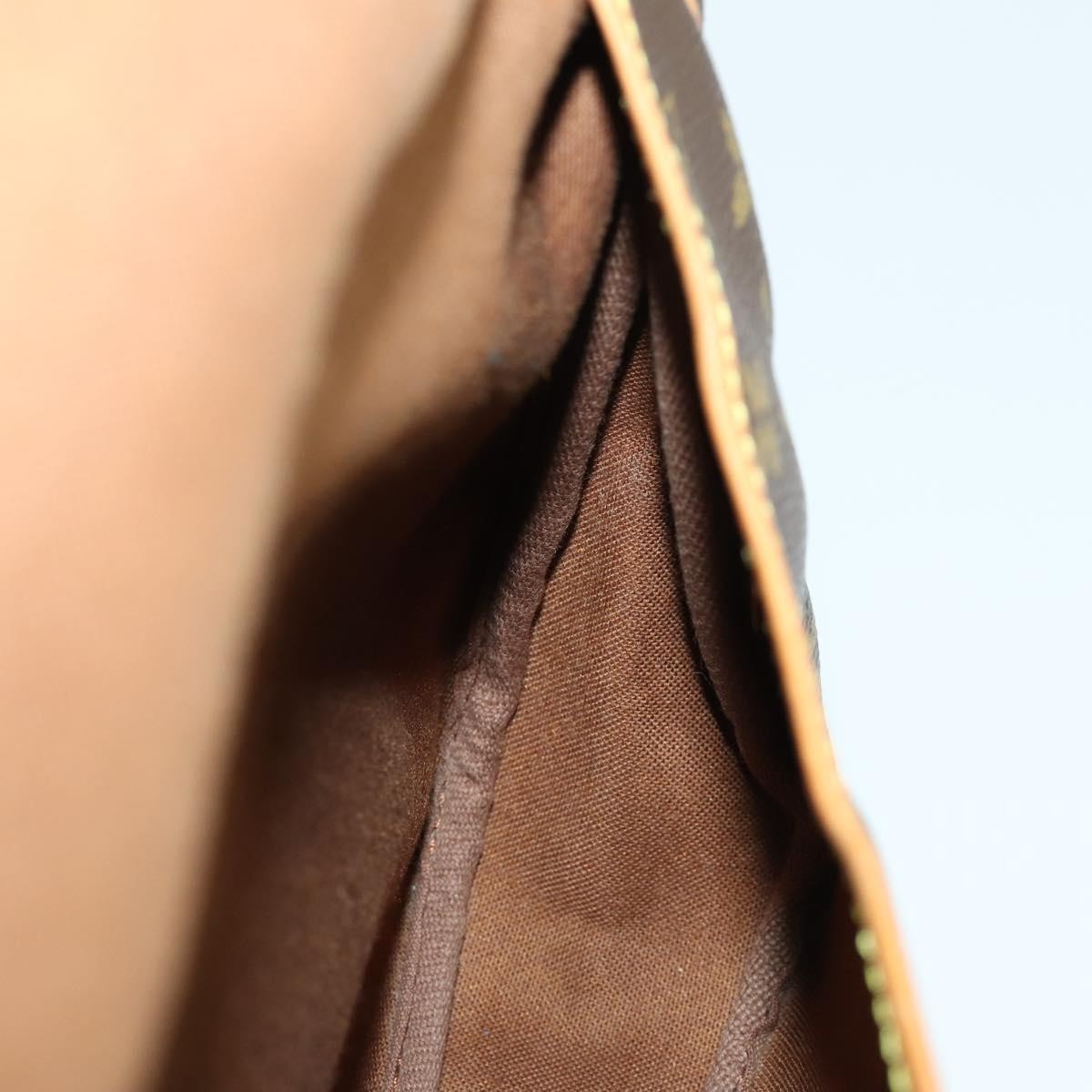 Louis Vuitton Saumur Handbag Monogram Canvas, BROWN, CANVAS, Shoulder bag