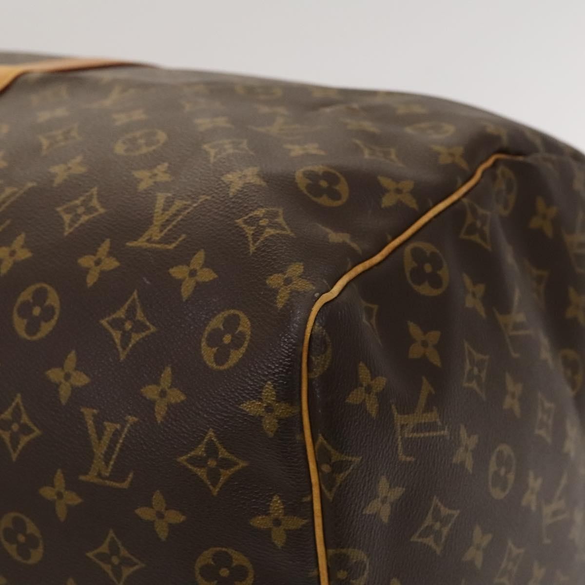 Louis Vuitton Keepall Bag Monogram Canvas, BROWN, CANVAS, Travel bag