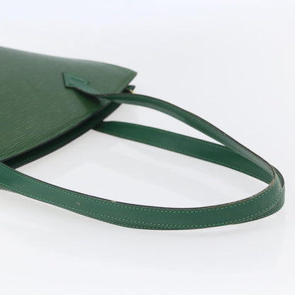 Louis Vuitton Saint Jacques Handbag Epi Leather, GREEN, LEATHER, Shoulder bag