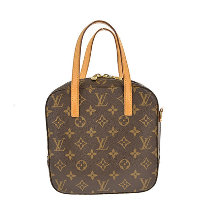 Louis Vuitton Spontini Handbag Monogram Canvas, BROWN, CANVAS, Handbag