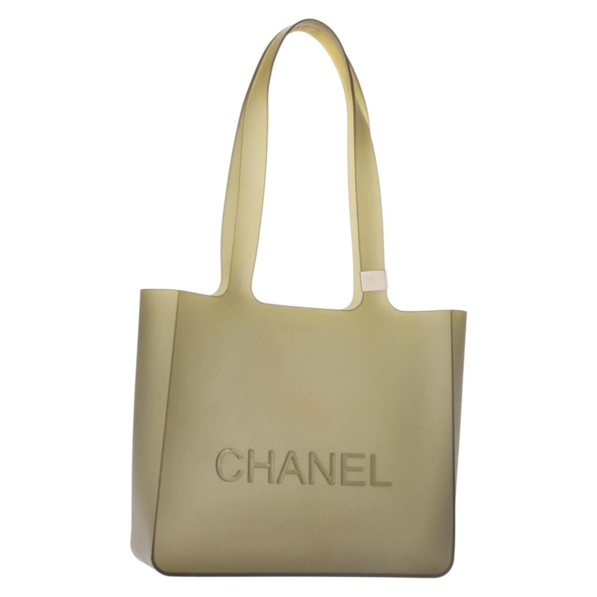 Chanel Jelly Tote Rubber, GRAY, RUBBER, Tote bag