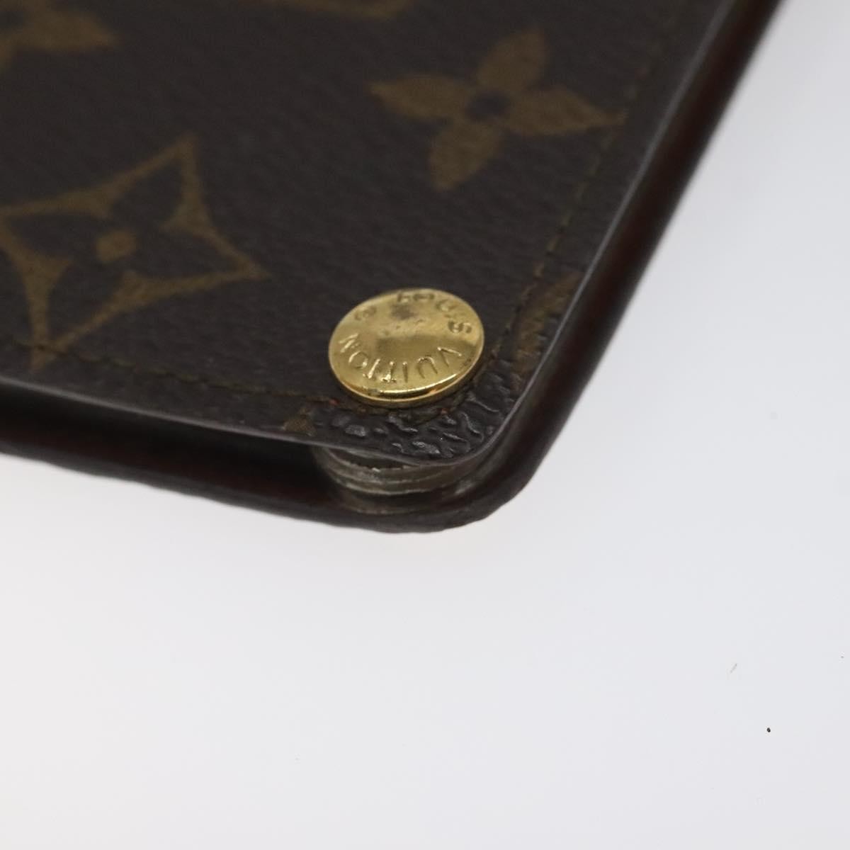 Louis Vuitton Porte Cartes Pression Card Case Monogram Canvas, BROWN, CANVAS, Card Holders