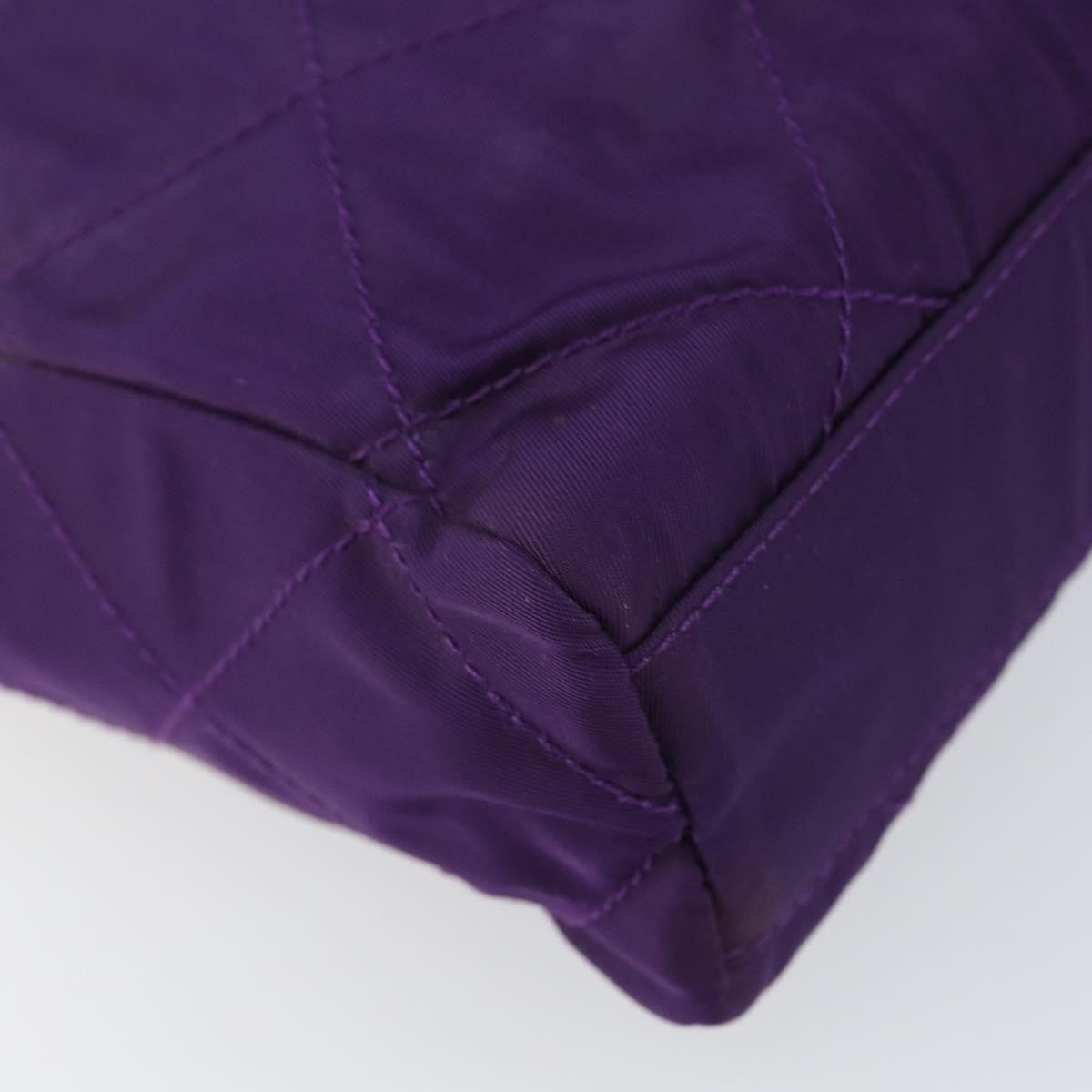 Prada Re-Edition 1995 Chain Tote Quilted Re-Nylon, Purple, Nylon, Shoulder Bag