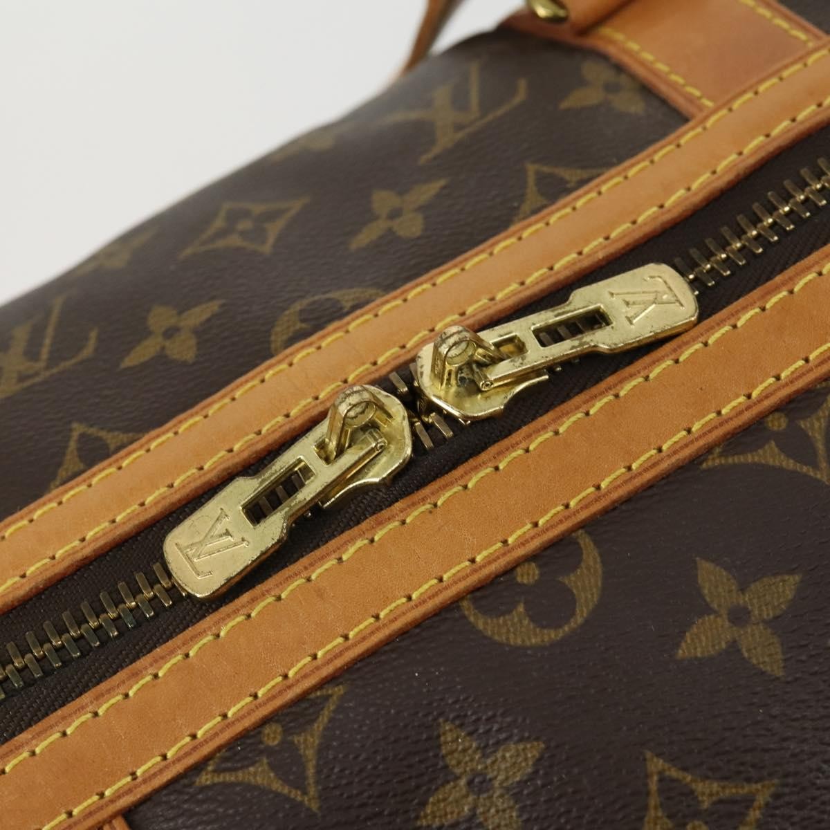 Louis Vuitton Sac Souple Handbag Monogram Canvas, BROWN, CANVAS, Travel bag