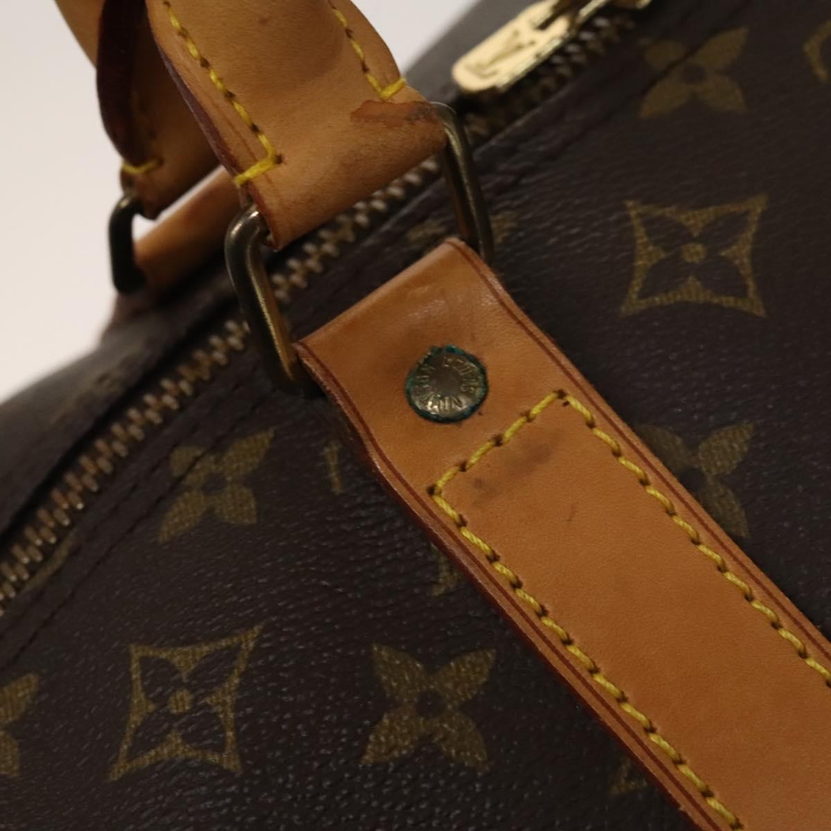 Louis Vuitton Keepall Bag Monogram Canvas, BROWN, CANVAS, Travel bag