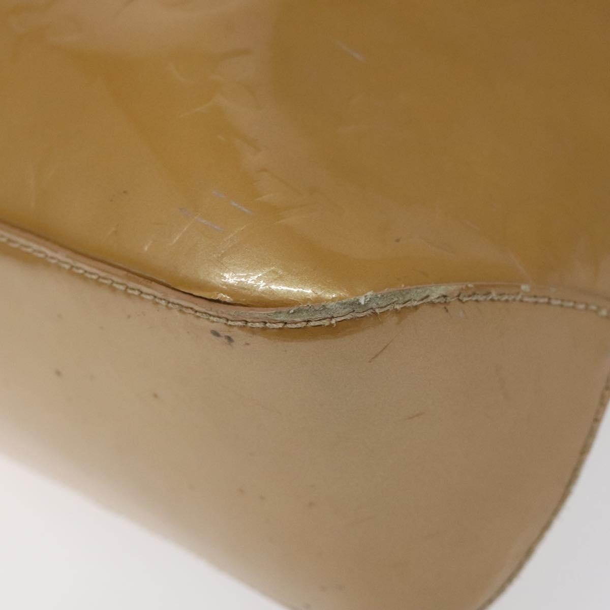 Louis Vuitton Brentwood Handbag Monogram Vernis, BEIGE, PATENT_LEATHER, Shoulder bag