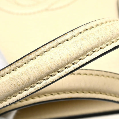 Gucci Soho Shoulder Bag Leather, White, Leather, Handbag
