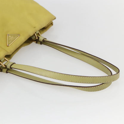 Prada Vintage Tote Tessuto, YELLOW, NYLON, Tote bag