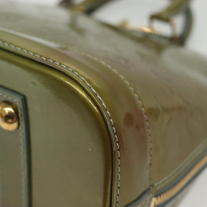 Louis Vuitton Alma Handbag Monogram Vernis, GREEN, PATENT_LEATHER, Handbag