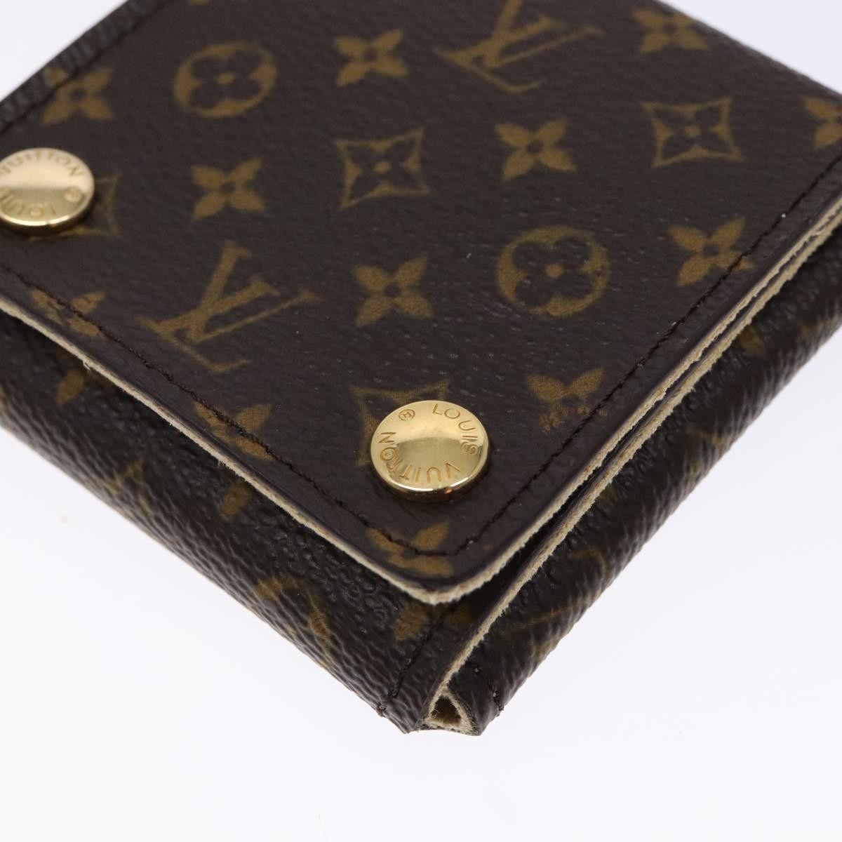 Louis Vuitton CASE JEWELRY BOX Canvas, BROWN, CANVAS, Wallets